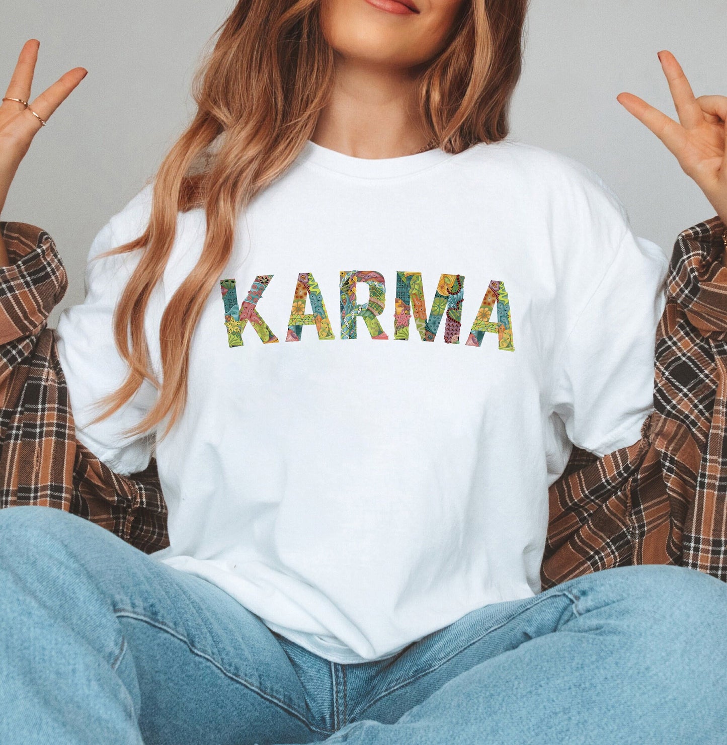 Karma Shirt, Floral Karma Shirts, Retro Trendy Varsity, Movie Tee, Eras Shirt, Vibe Like That, Midnights Era Shirt, Eras Merch