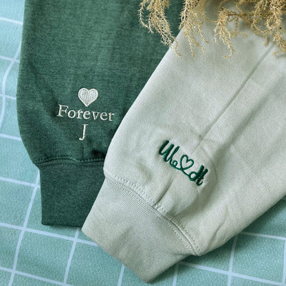 King and Queen Hoodie or Sweatshirt Embroidered, Personalized His Her Gift for Valentine's Day