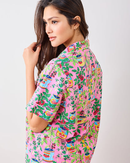 Kitchen Garden - Short Pajamas Set - Rose