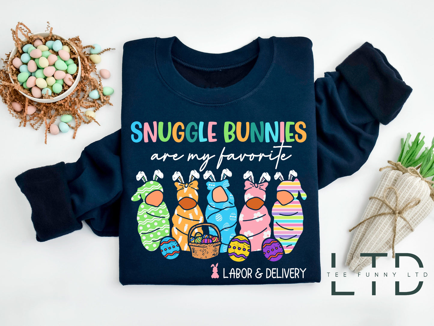 Labor And Delivery Easter Shirt,Cute Bunnies Easter Shirt,Labor Nurse Gift,Spring L And D Nurse Shirt,L&D Nurse Easter Tee,Funny Nurse Shirt