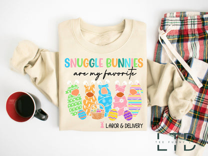 Labor And Delivery Easter Shirt,Cute Bunnies Easter Shirt,Labor Nurse Gift,Spring L And D Nurse Shirt,L&D Nurse Easter Tee,Funny Nurse Shirt