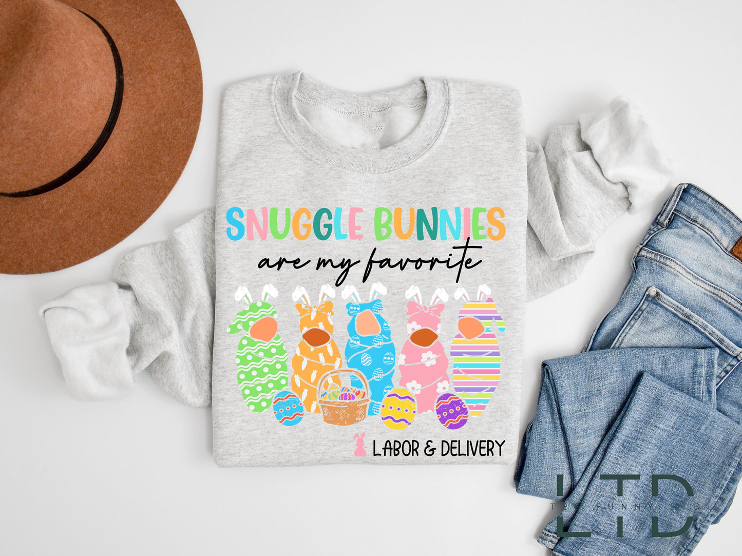 Labor And Delivery Easter Shirt,Cute Bunnies Easter Shirt,Labor Nurse Gift,Spring L And D Nurse Shirt,L&D Nurse Easter Tee,Funny Nurse Shirt