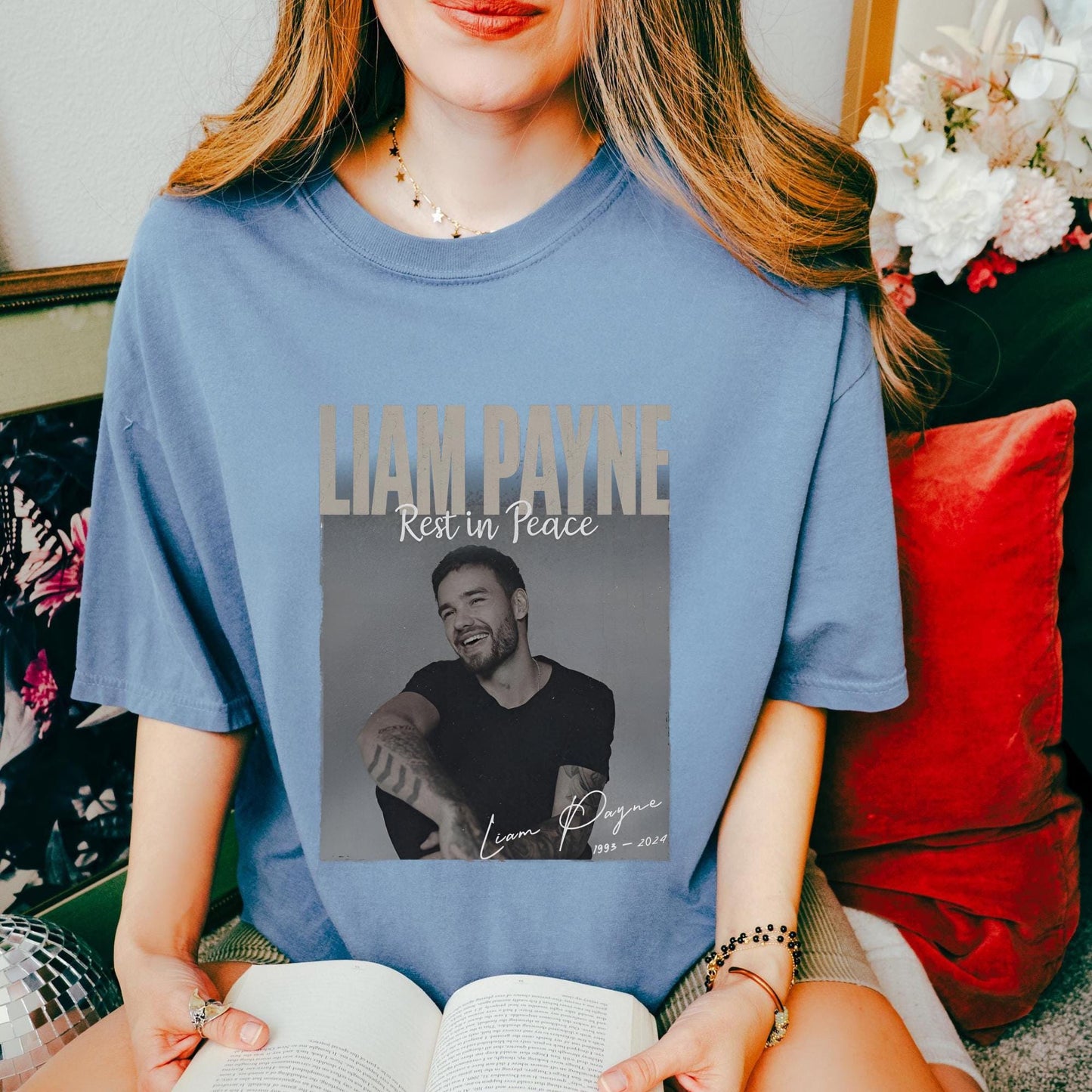 Liam Payne Rest In Piece T-Shirt, Retro Liam Payne Tribute Shirt, One Direction Music Band Shirt, 1D Thanks For Memories Shirt, Gift For Fan