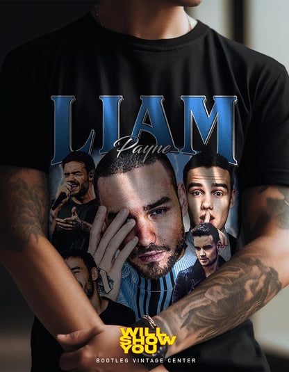 Limited Liam Payne Shirt Gift Graphic In Memoriam Tee Rap T-Shirt Vintage 90s  shirt Unisex Bootleg Vintage