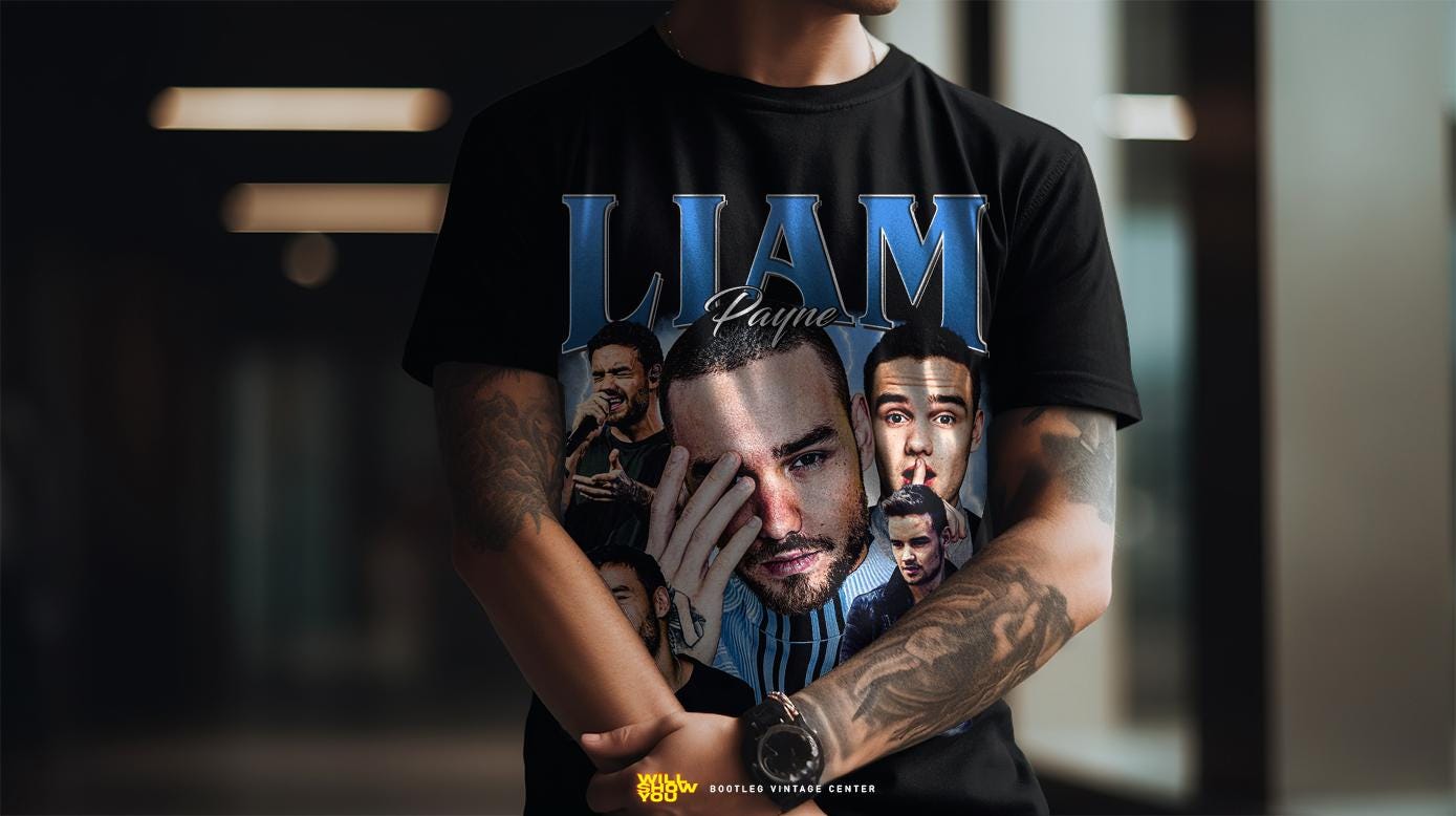 Limited Liam Payne Shirt Gift Graphic In Memoriam Tee Rap T-Shirt Vintage 90s  shirt Unisex Bootleg Vintage