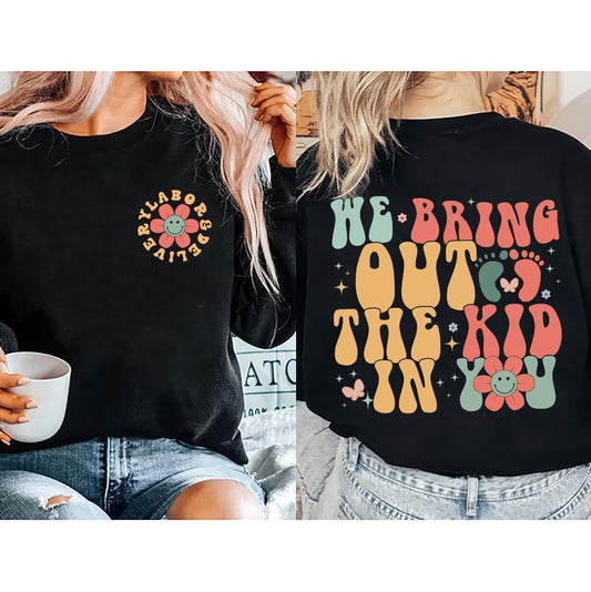 Labor And Delivery Nurse Shirt, Birthdays Are Our Specialty Sweater, L & D Nurse Sweatshirt, Cute Swaddle Baby, Graduation Gift Birth Nurse