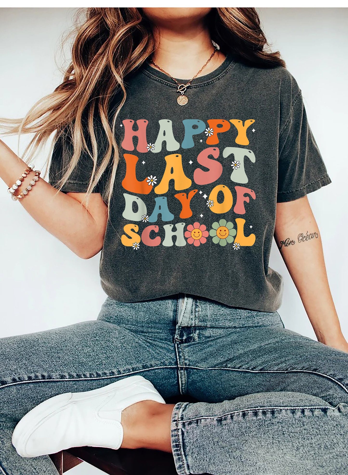 Last Day of School Tshirt, Happy Last Day of School Shirt, Teacher Gift Shirt, End Of School Year Tee, Goodbye School Shirt,Hello Summer Tee