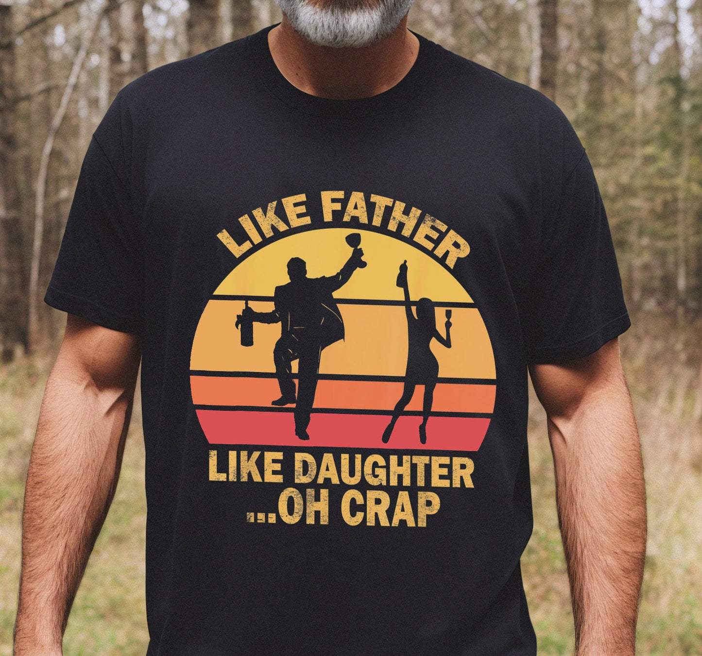 Like Father Like Daughter Oh Crap T-shirt, Funny Shirt Gift From Daughter, Father's Day Gift For Dad, Grandpa Daughter T-shirt