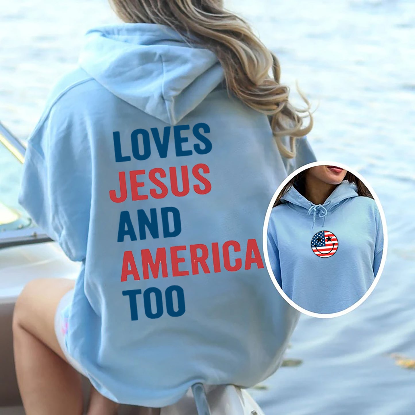 Loves Jesus and America Too Shirt