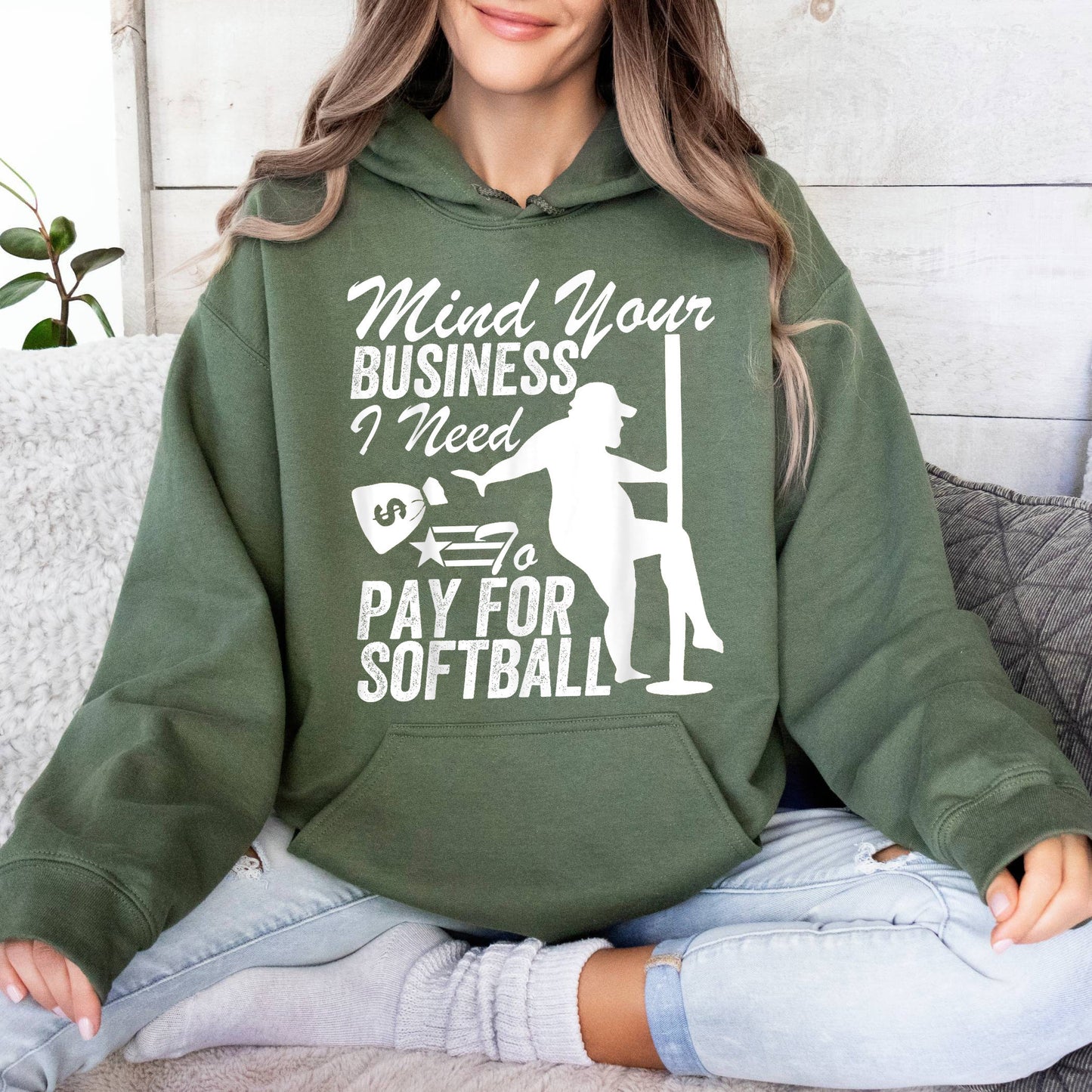 Mind Your Business I Need to Pay for Softball T-Shirt, Gift For Softball Lover, Softball Funny Tee T-Shirt Hoodie, Funny Softball T-Shirt