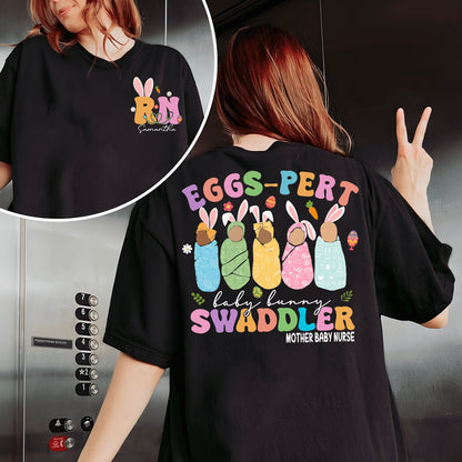 Mother Baby Nurse Easter Sweatshirt, Swaddle Specialist, Postpartum Nurse, Easter Gifts for Labor Delivery Nurse, Easter Nicu Nurse Shirt