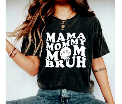 Mama Shirt, Mama T-shirt, Funny Mom Shirt, Retro Boho Mama Mommy Mom Bruh Shirt, Gift for Mom, Baby Shower Gift