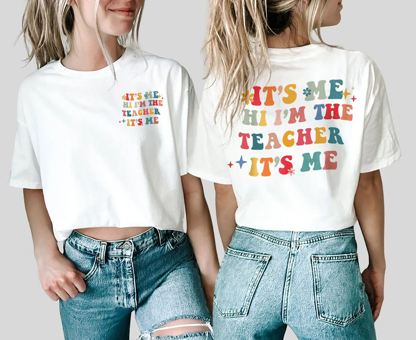 Matching Teacher Shirts, Teacher Shirt  Kindergarten Teacher Shirt  Teacher Gift  It's Me Hi I'm The Teacher It's Me, funny teacher shirt