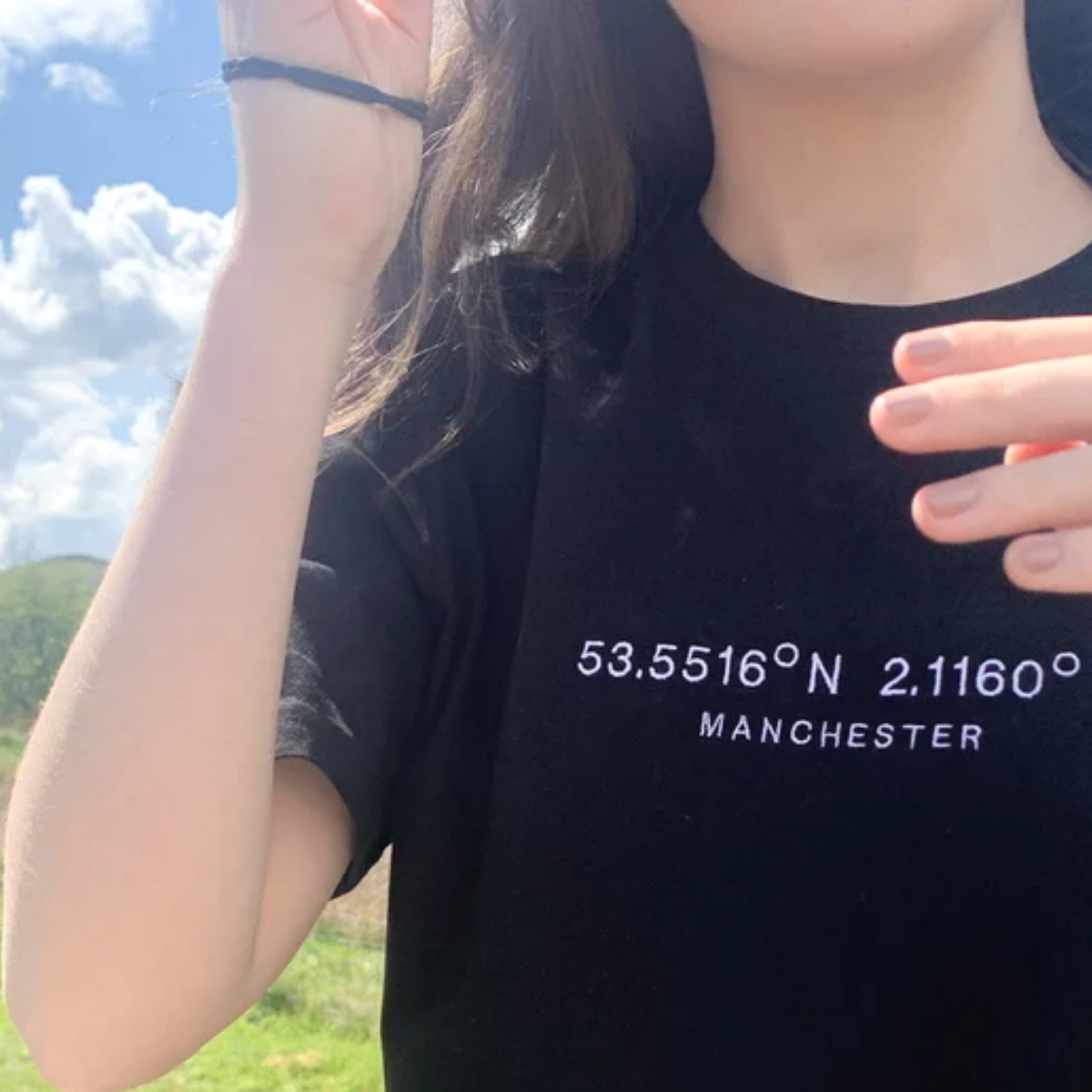 Matching Couples T-Shirt , Custom Location Coordinates Embroidered T-Shirt, Best Gift ideas for Boyfriend Girlfriend