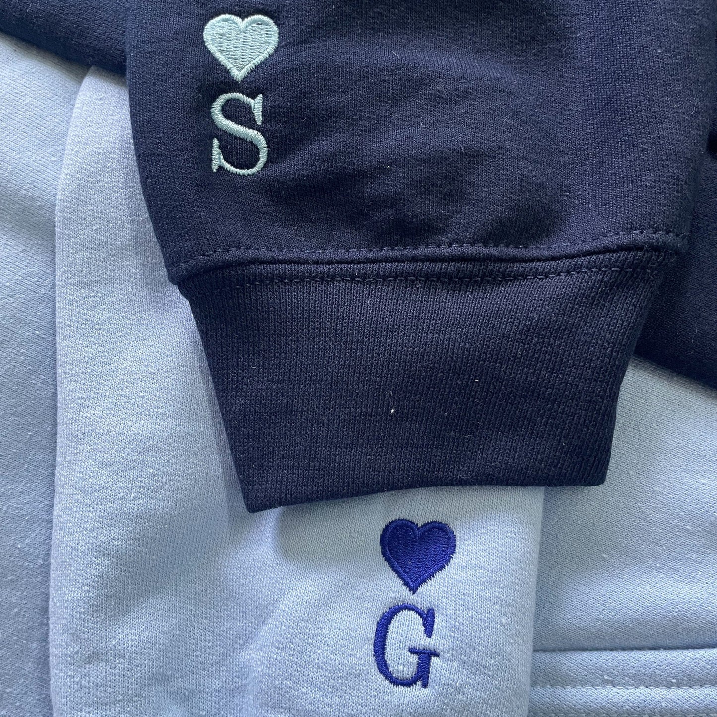 Matching Sweatshirt For Couple, Custom Embroidered Anime Cat Crewneck, Anniversary Gift For Couple