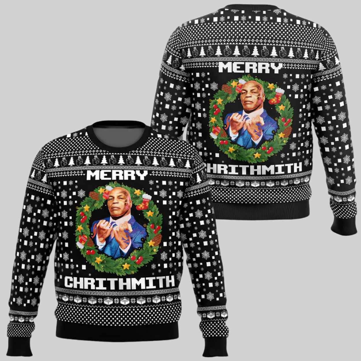 Mike Tyson Merry Chrithmith Ugly Christmas Sweater