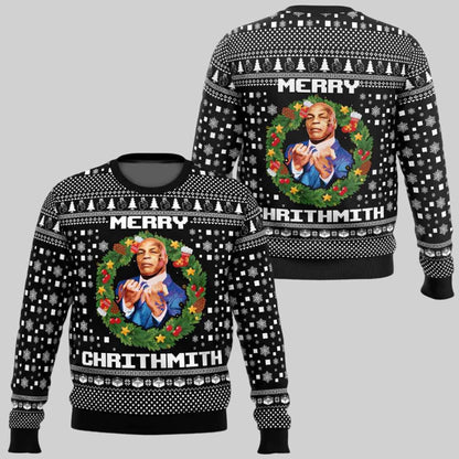 Mike Tyson Merry Chrithmith Ugly Christmas Sweater