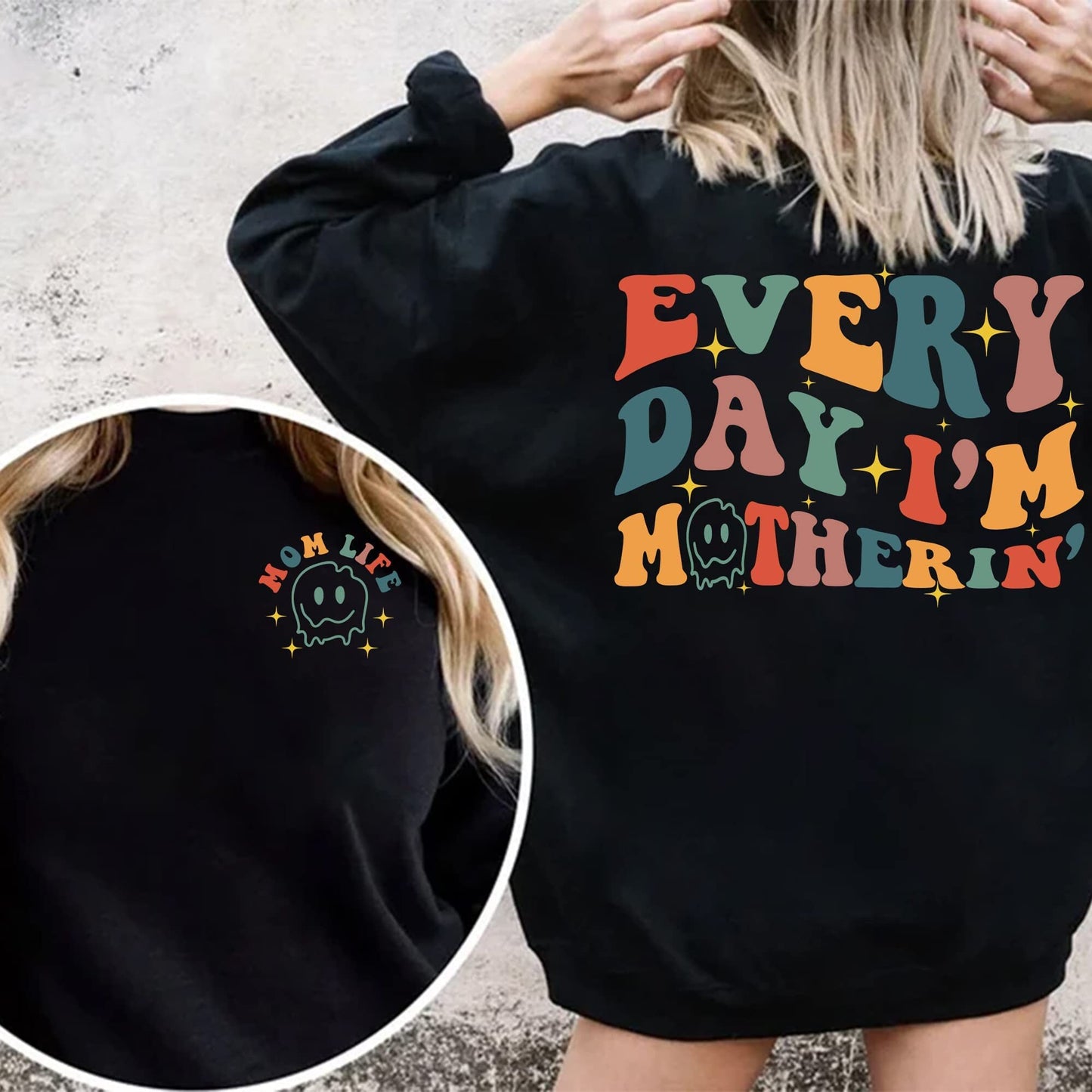 Mom Shirt, Funny Mom Sweat Shirt, Funny Mom Shirt, Baby Shower Gift For Mom, Funny Gift For Mom, Mom Shirt Sayings Everyday Im Motherin