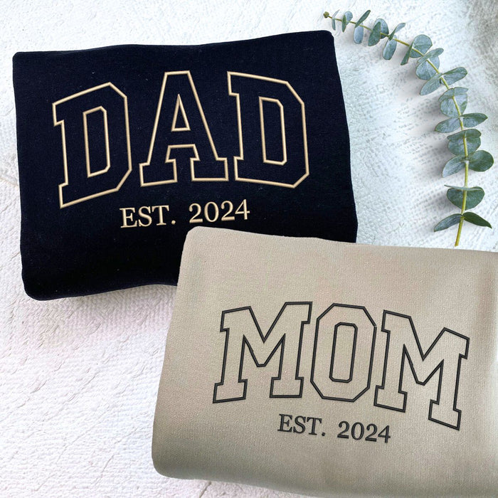 Mom and Dad Twin Pack Embroidered Sweatshirt