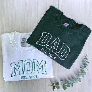 Mom and Dad Twin Pack Embroidered Sweatshirt