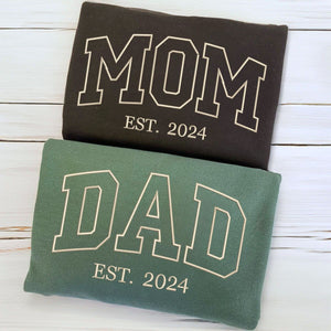 Mom and Dad Twin Pack Embroidered Sweatshirt