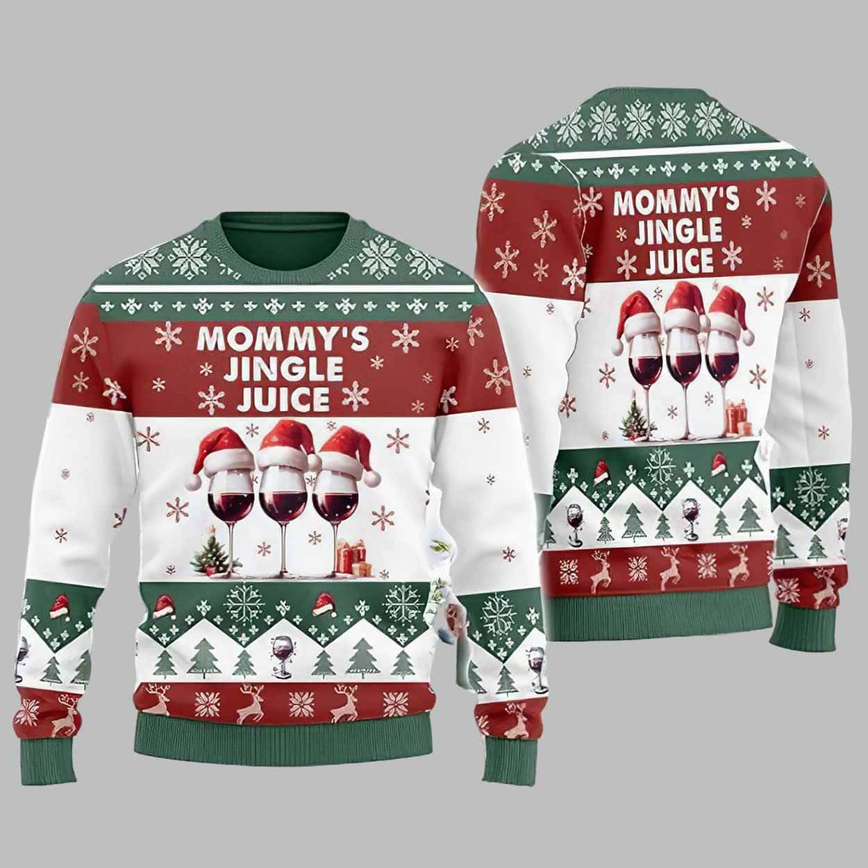 Mommy’s Jingle Juice Ugly Christmas Sweater