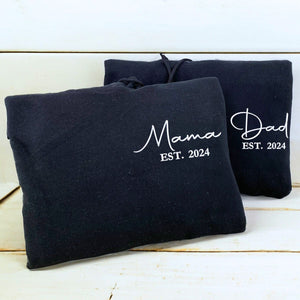 Mommy and Daddy Twin Pack Embroidered Sweatshirt