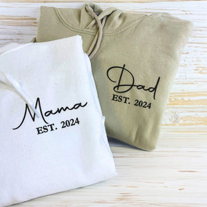 Mommy and Daddy Twin Pack Embroidered Sweatshirt