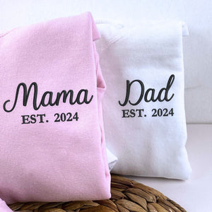 Mommy and Daddy Twin Pack Embroidered Sweatshirt