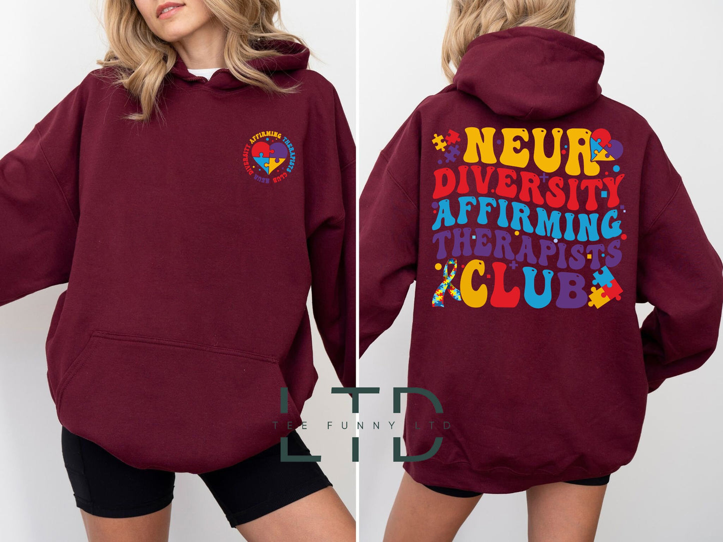 Neurodiversity Affirming Therapists Club Shirt, Gift For ADHD Coach, Autism Awareness Shirt, ADHD Sweatshirt, Autism Shirt, Autism Month Tee