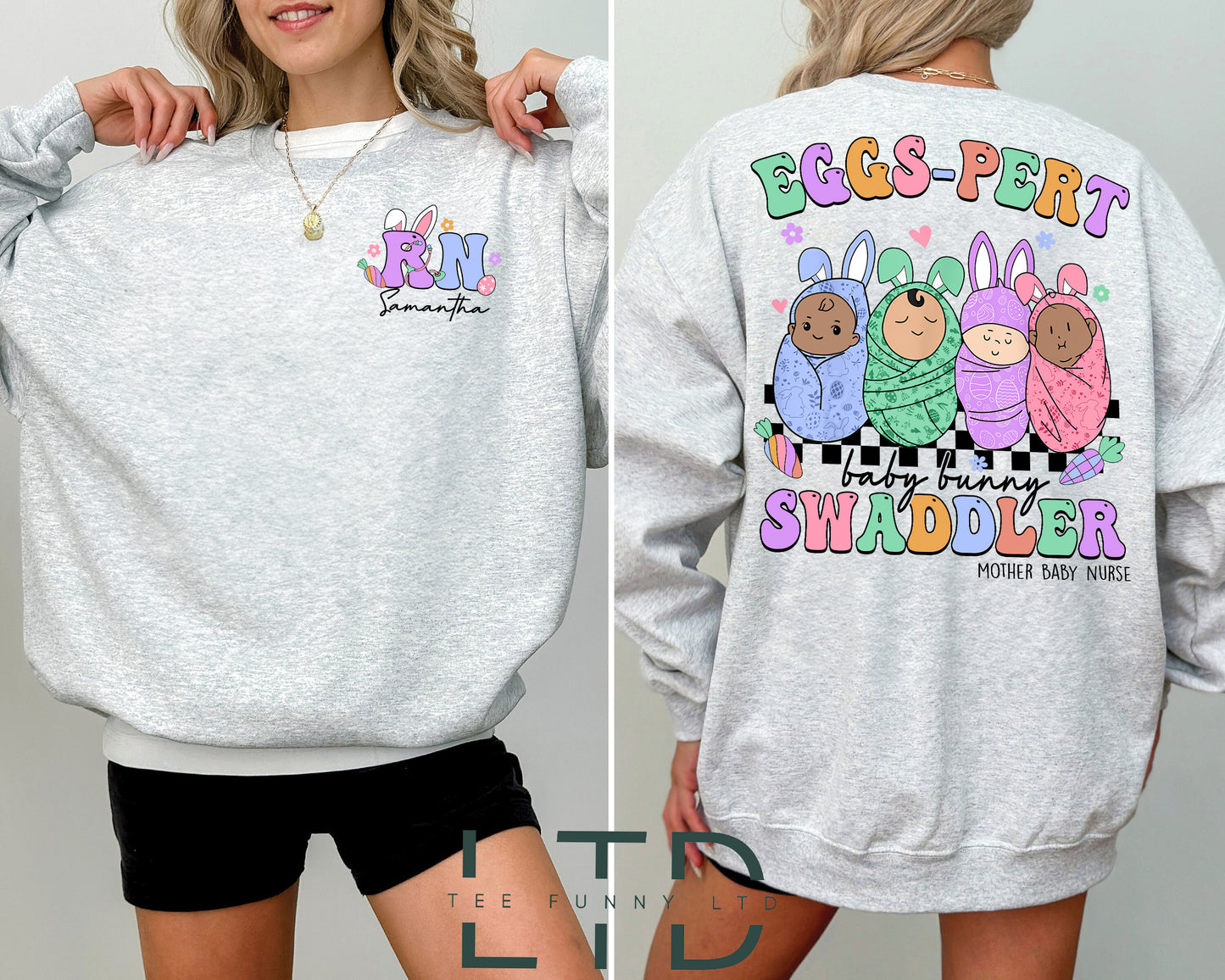 Nurse Easter Shirt, Labor Nurse Gift, RN Nurse Easter Tee, Swaddle Specialist, Postpartum Nurse