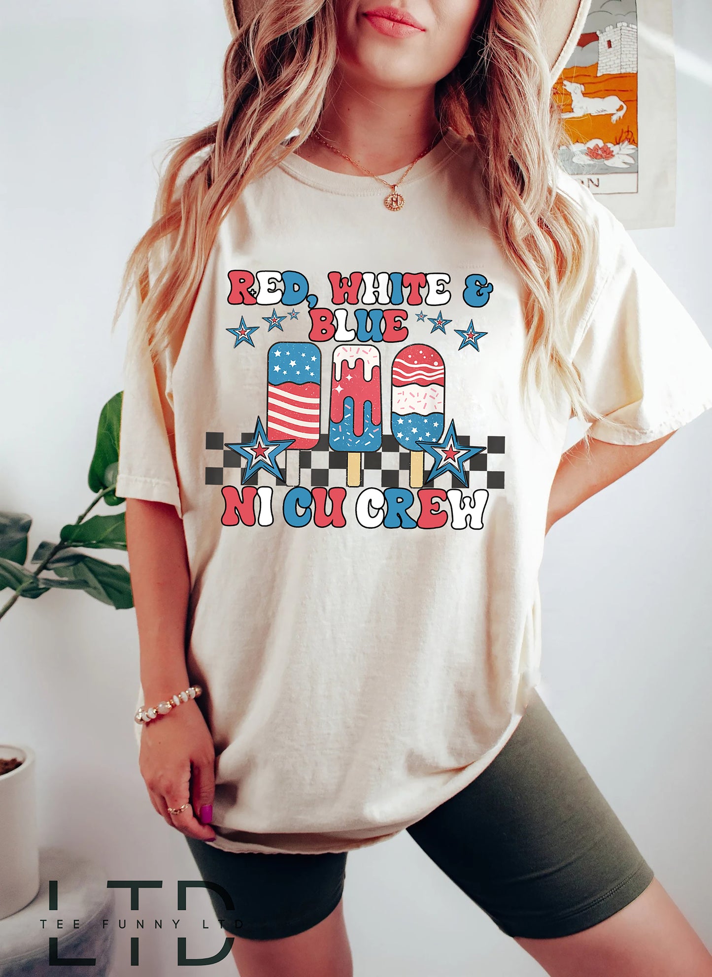 Nicu Nurse 4. juli USA skjorte, neonatal intensiv afdeling Nurse Independence Day 4. juli T-shirt gave, Nicu Nurse Student Squad Usa T-shirts
