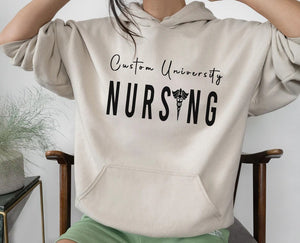 Nursing Student Sweatshirt, Custom University Shirt, Custom Nurse Hoodie, Trendy Nursing Student Gifts, Personalized Gifts For Women gift