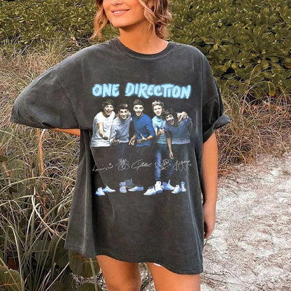 On.e Direc.tion shirt, 1d shirt, member's signature On.e Direc.tion Shirt, country music, Pop Music Fan shirt Gift for men women tshirt