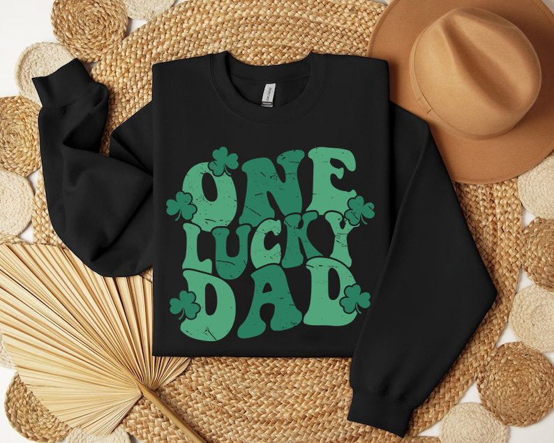 One Lucky Dad Shirt, Dad St. Patrick's Day Shirt, One Lucky Daddy Tee, Lucky Dad Top, St Patricks shirt for Dad Shirt
