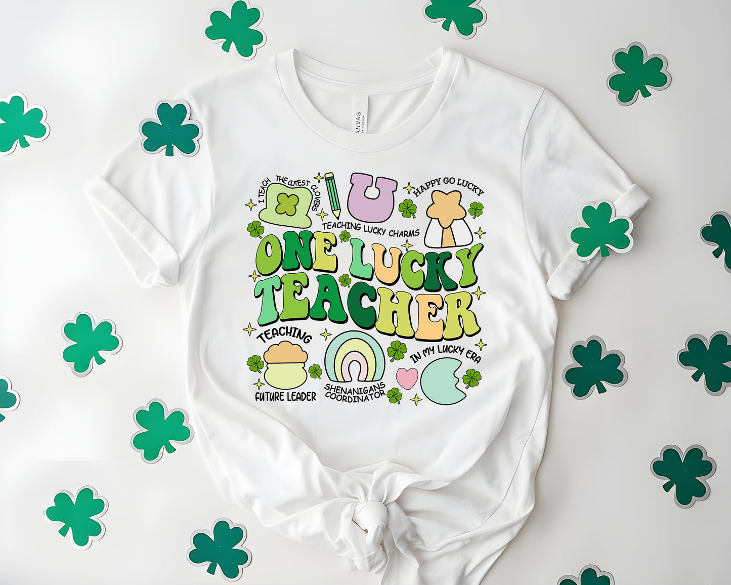 One Lucky Teacher Sweatshirt, Teacher Lucky Charm Patricks Day  Sublimation, St Patrick's Day Hoodie, Shamrock Teacher Shirt,St Patty's Day