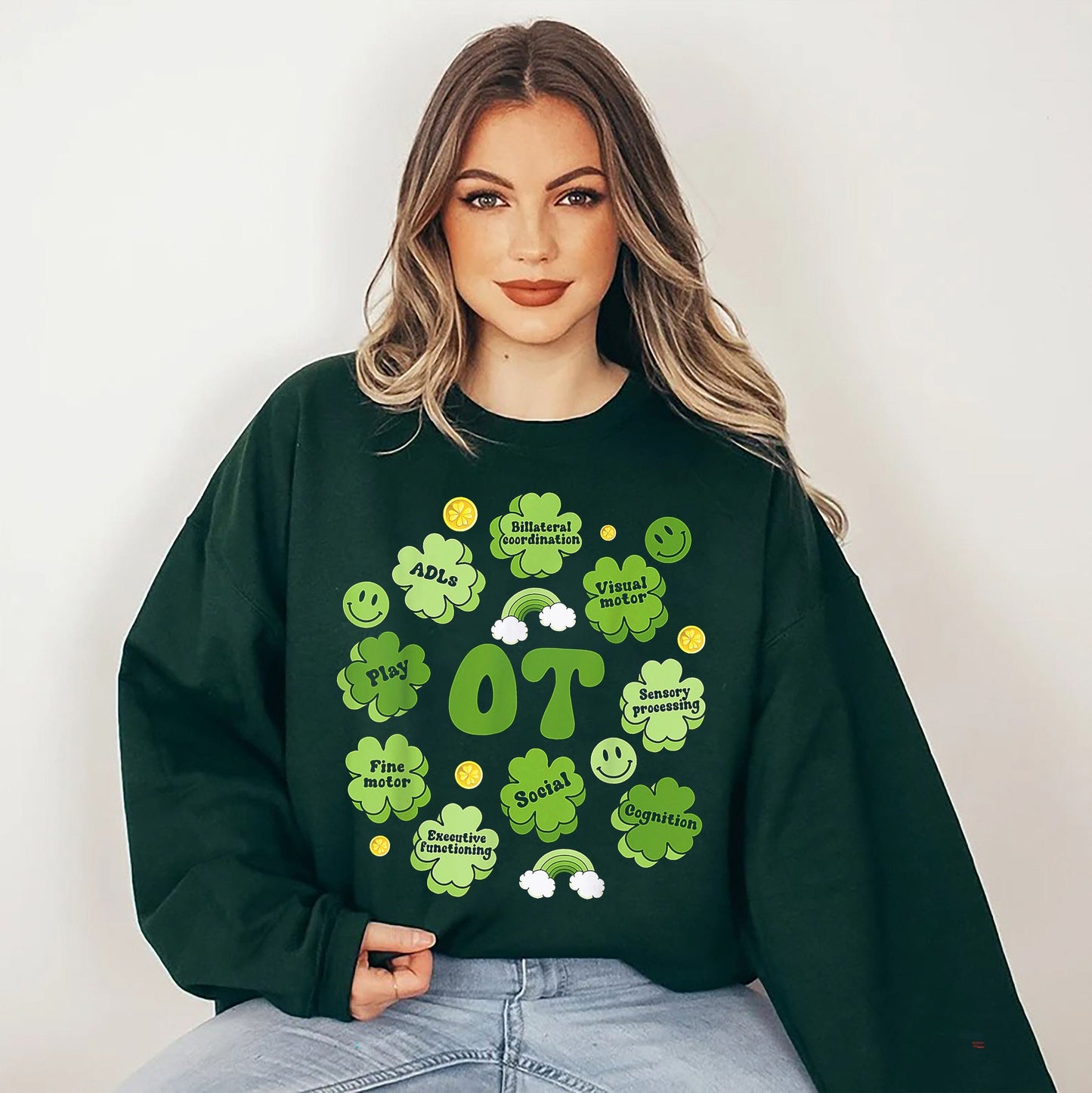 OT Patrick's Day Occupational Therapy Shamrock Men Women Shirt , One Lucky Occupational Therapist Shirt, St Patricks Day Gifts For OT