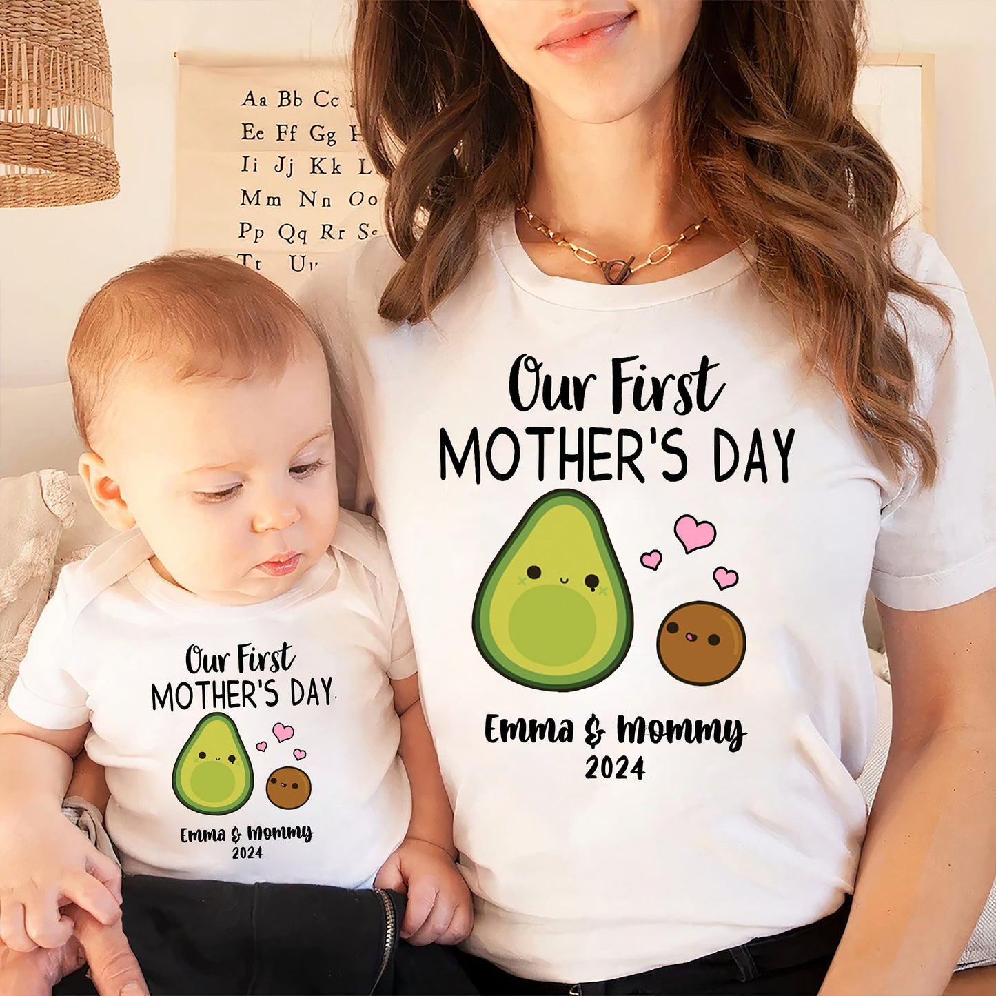 Our First Mothers Day Gift, First Mother's Day Gift, Mothers Day Baby Outfit, 1st Mothers Day Vest, New Mummy and Baby Outfit, Baby mom tee