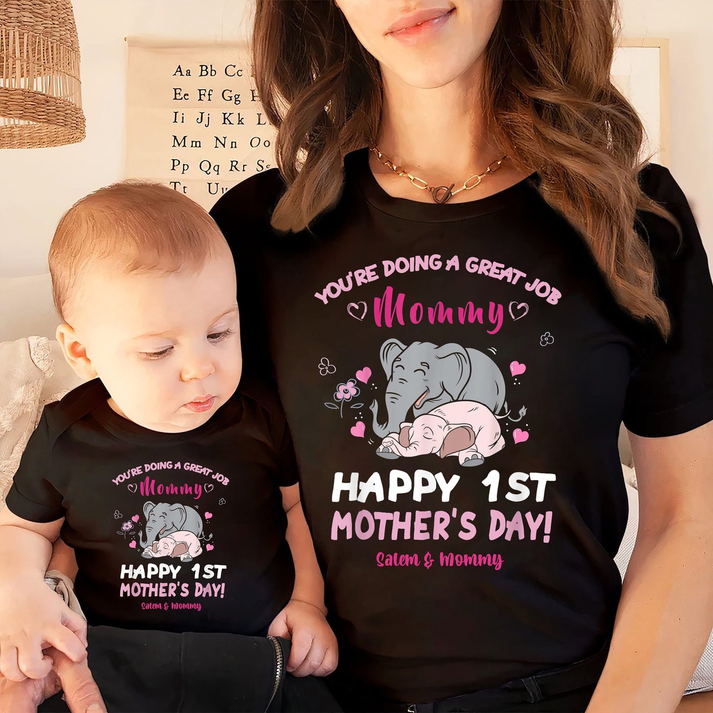 Our First Mothers Day Onesie®, Mothers Day Gift, Mothers Day Onesie, First Mothers Day Onesie, Personalized Onesie, Personalized Gift tee