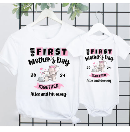 Our First Mothers Day Custom, New Mom Gift, Mothers Day Shirt , Matching Mothers Day, Mothers Day Sweatshirt, Gift for Mom, Mothers Day tee