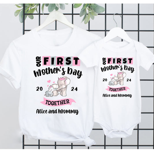 Our First Mothers Day Custom, New Mom Gift, Mothers Day Shirt , Matching Mothers Day, Mothers Day Sweatshirt, Gift for Mom, Mothers Day tee