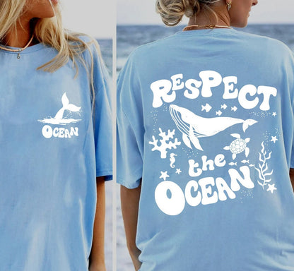 Ocean Beach Shirt Aesthetic, Surf Shirt Beach T-shirt Ocean, Aesthetic Shirts For Teens, Aesthetic Shirts For Summer, Coconut Girl Aesthetic