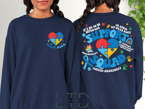 Personalized Autism Shirt, Family Autism Support Squad, Autism Awareness Shirt, Inclusion Shirt. Neurodiversity Shirt. Autism Mom Shirt