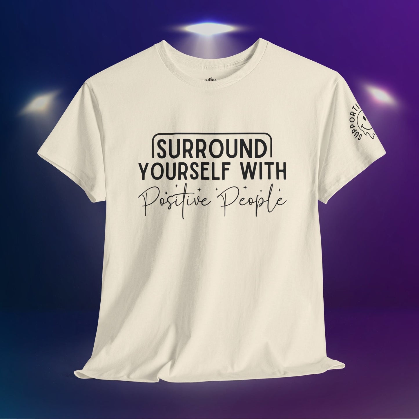 Positive Affirmations Shirt Mental Health Shirt Surround Yourself with Positive Peeps Tee Mental Health Quote Shirt, Motivational Support