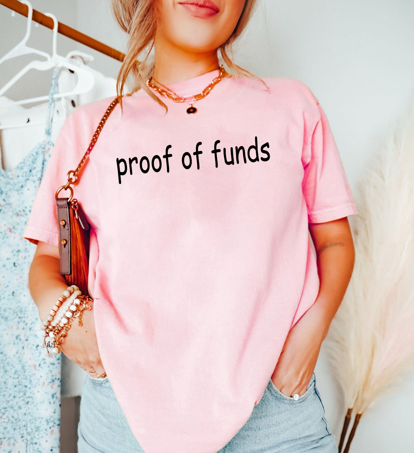 Proof of Funds Shirt, Novelty Shirt Who TF Did I Marry Funny Shirt, Legion Casual Pullover, Trendy Crewneck Graphic Tee Gift