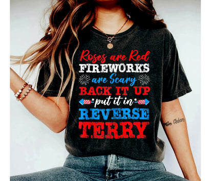 Put It In Reverse Terry Independence Day Funny 4th Of The July Freedom Patriotic Cute,Back Up Terry, 4th of July Shirts, 4th of July, Merica
