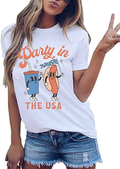 Party in the USA shirt, 4th of July tee, Retro funny fourth shirt, 4th of July shirt, America Patriotic Shirt, Independence Day Shirt