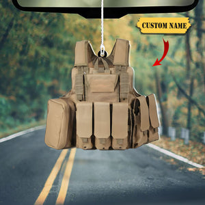 Personalized Army Combat Vest Custom Shape Ornament, Ornament Christmas