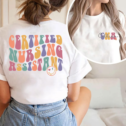 Personalized Groovy CNA Nurse Shirt - CNA Gifts, CNA Shirt, CNA Shirts for Women, CNA Shirts, Nurse Shirt