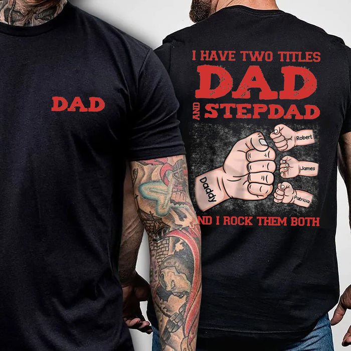 Personalized Papa Shirt, Custom Fathers Day Shirt, Fist Bump Kids Name Shirt, Daddy's Team Shirt, Fathers Day Shirt, Custom Daddy Shirt gift